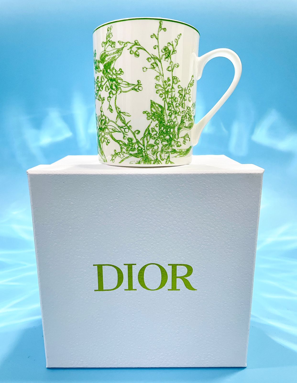 Dior single mug green or blue